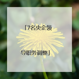 7名央企领导职务调整