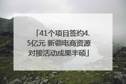 41个项目签约4.5亿元 新疆电商资源对接活动成果丰硕