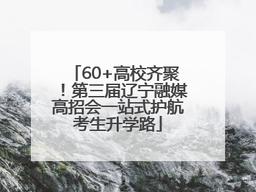 60+高校齐聚！第三届辽宁融媒高招会一站式护航考生升学路