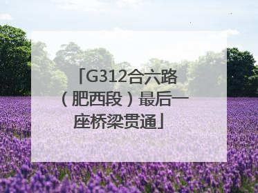 G312合六路（肥西段）最后一座桥梁贯通